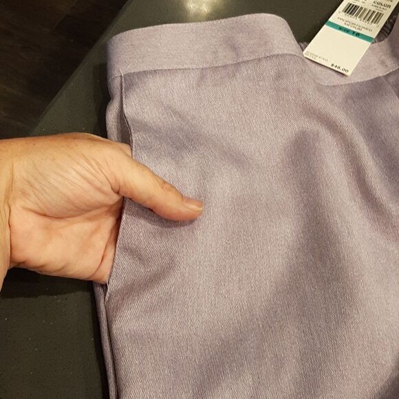 NWT Alfred Dunner "A Fine Romance" Lilac Pants - Picture 4 of 9